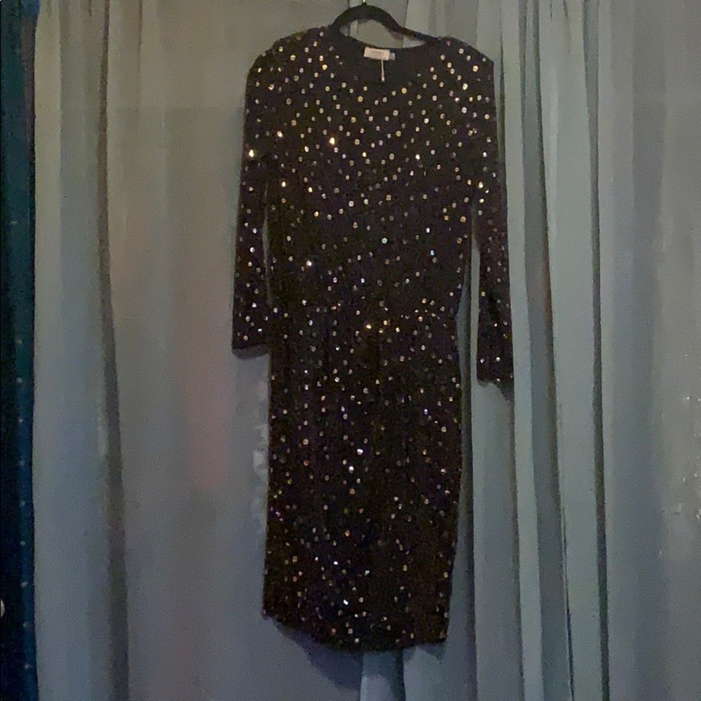 ASOS flounce London gradient gold sequin